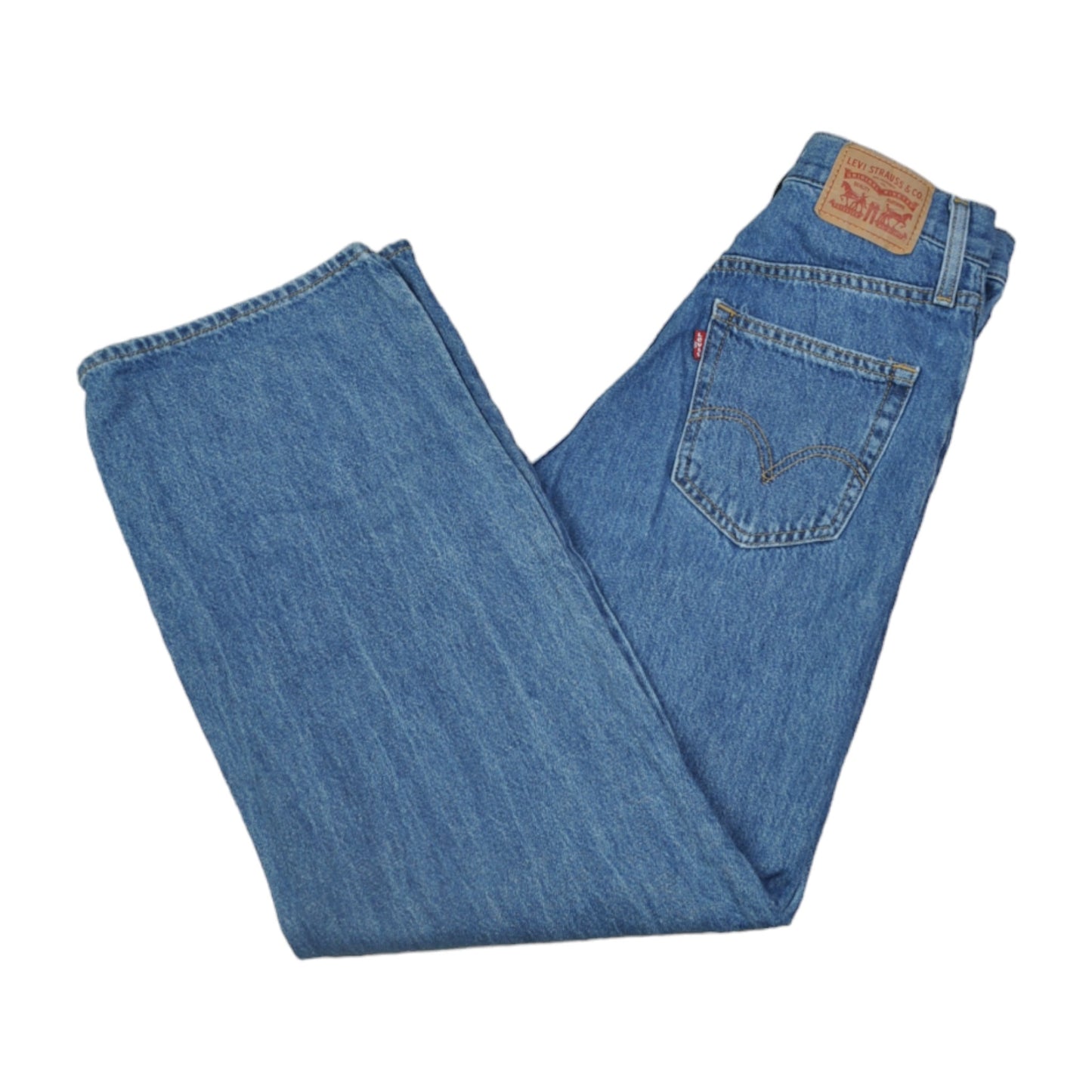 Vintage Levi's Straight Leg Jeans Blue Wash Denim Ladies W25 L30