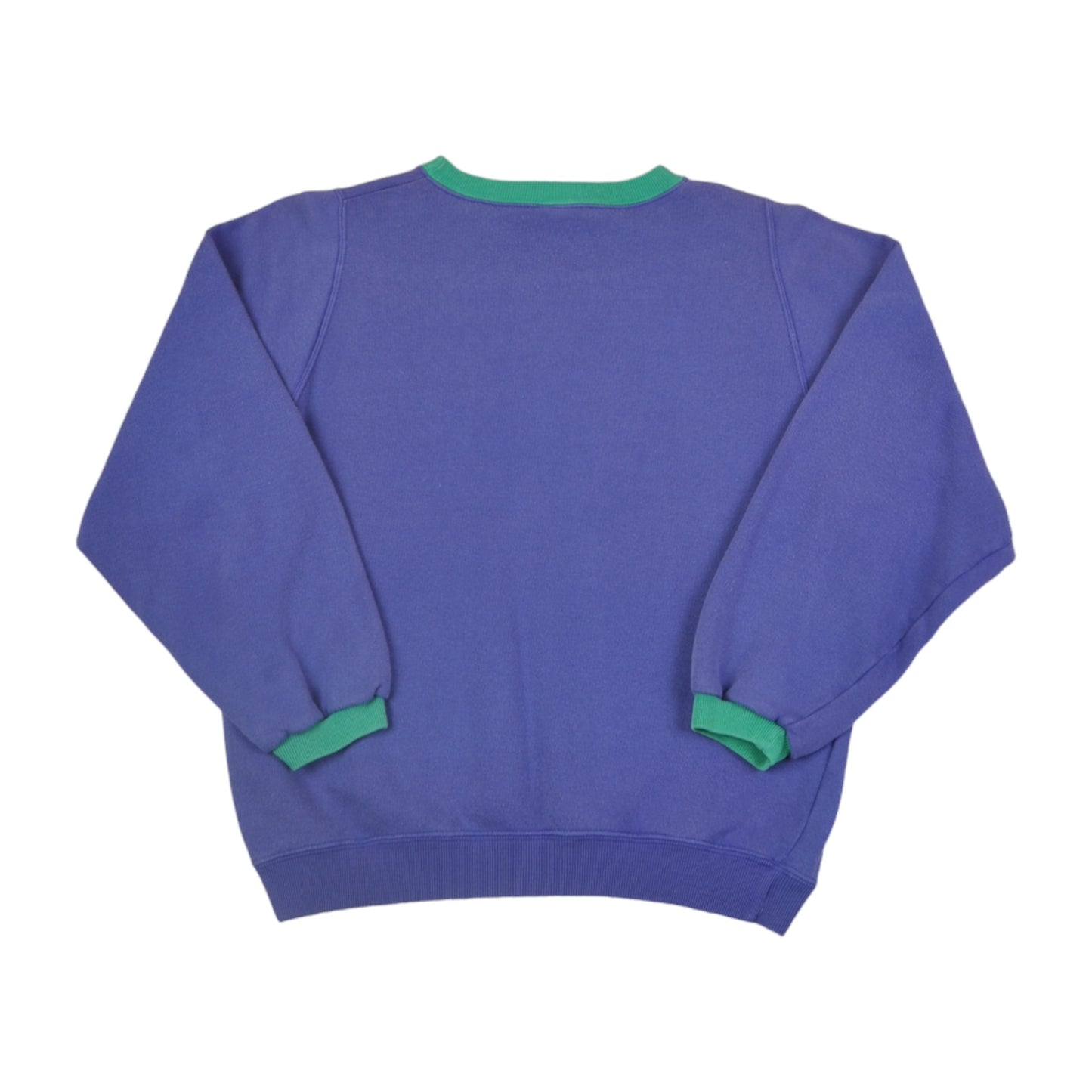 Vintage Benetton Rundhals Sweatshirt Lila Damen XXS