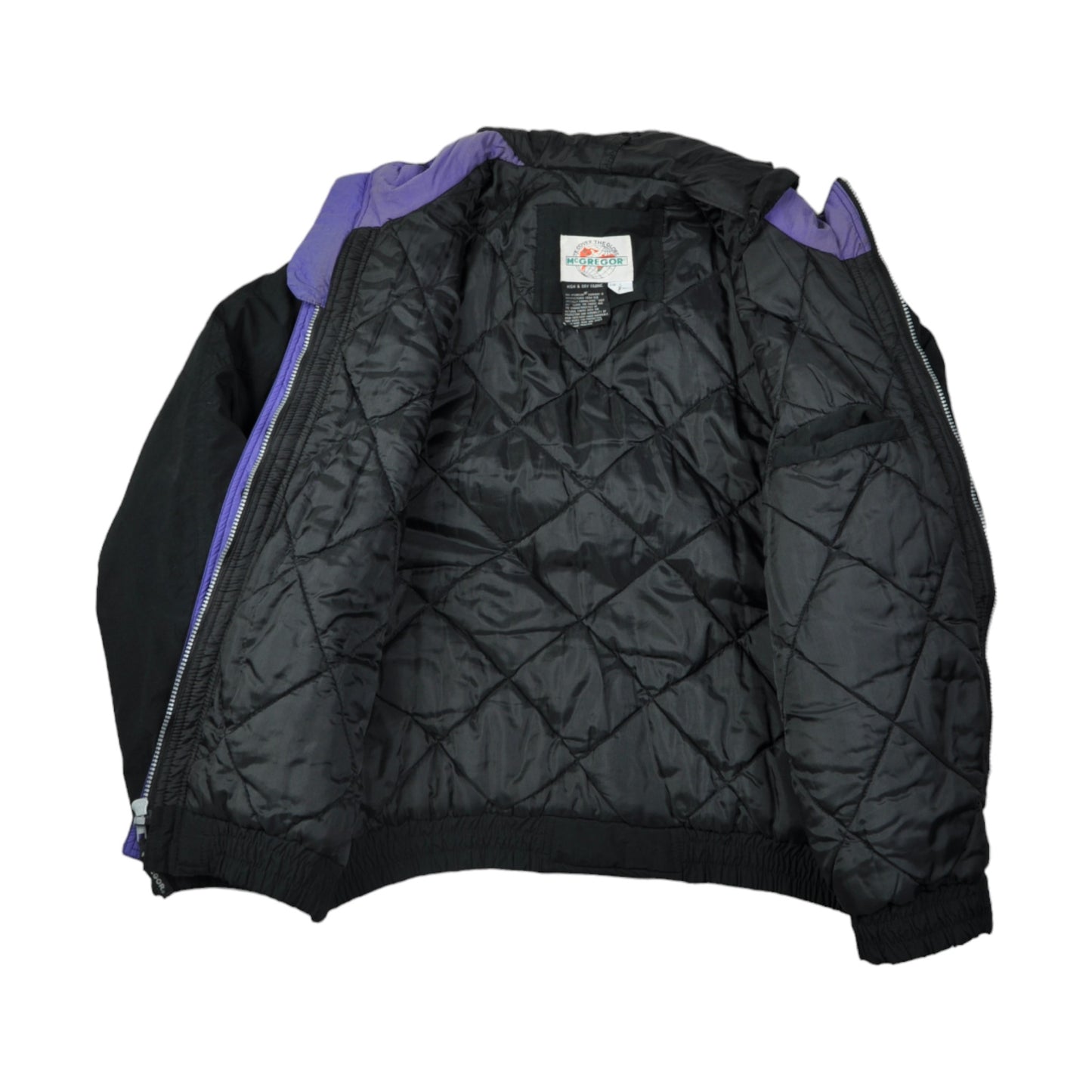 Vintage McGregor Ski Jacket Black/Purple Large