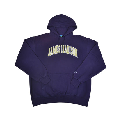 Vintage James Madison University Champion Sweatshirt Hoodie Purple Large