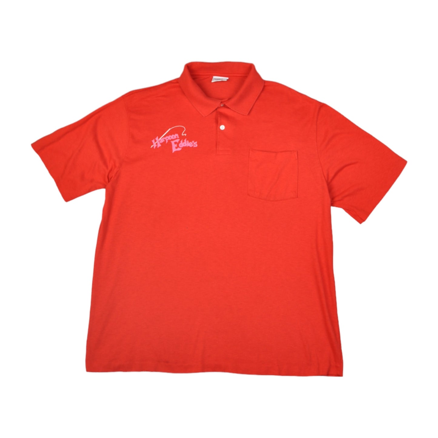 Vintage Harpoon Eddie's Sylvan Beach N.Y. Polo Shirt Red Ladies XL