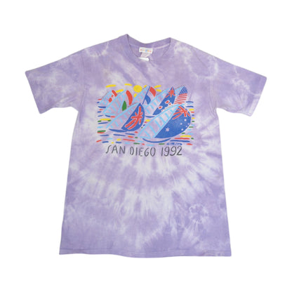 Vintage 90's San Diego Tie Dye T-Shirt Purple Large