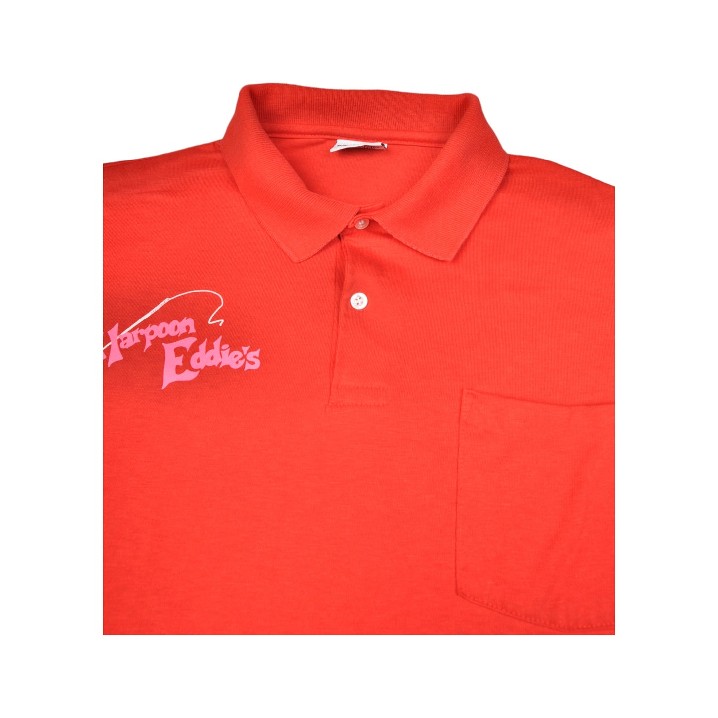 Vintage Harpoon Eddie's Sylvan Beach N.Y. Polo Shirt Red Ladies XL