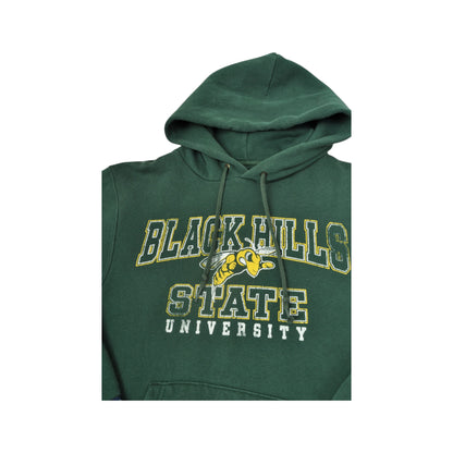 Vintage Black Hills State University Jansport Sweatshirt Hoodie Green Small