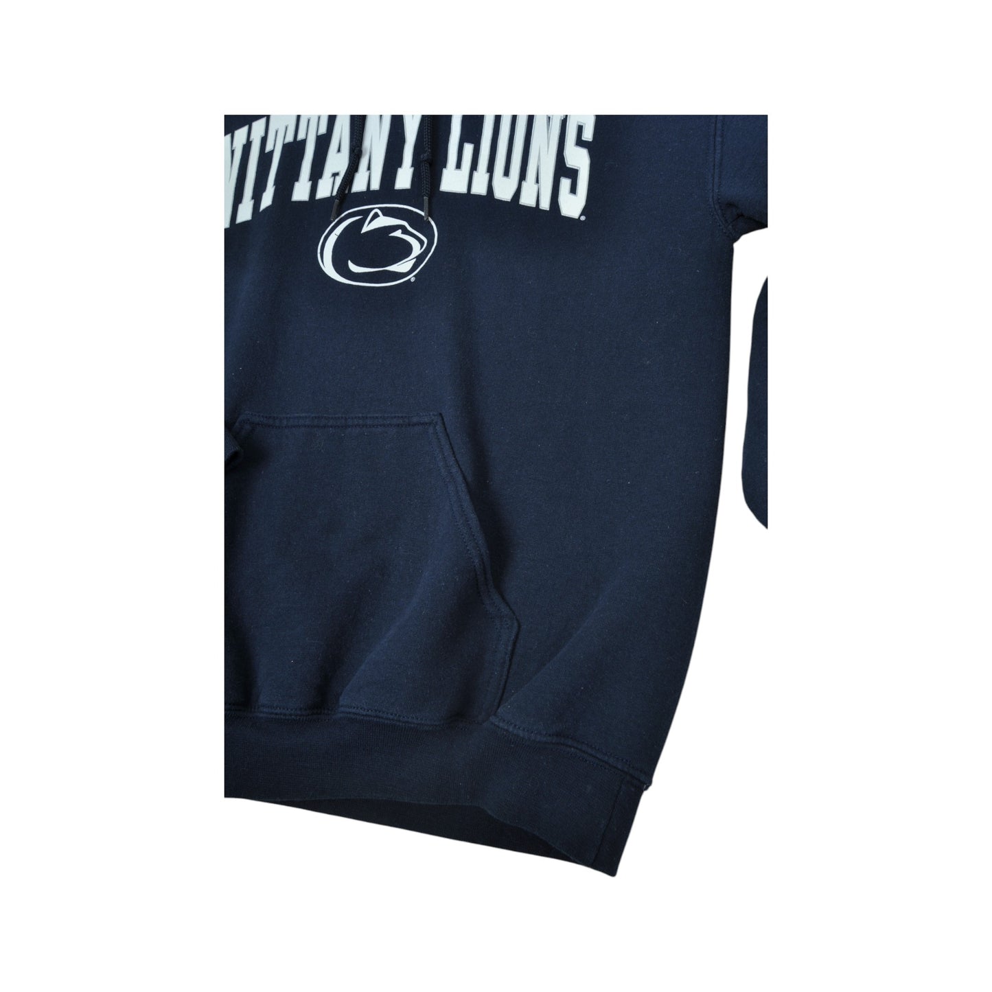 Vintage Penn State Nittany Lions Football Sweatshirt Hoodie Navy Small