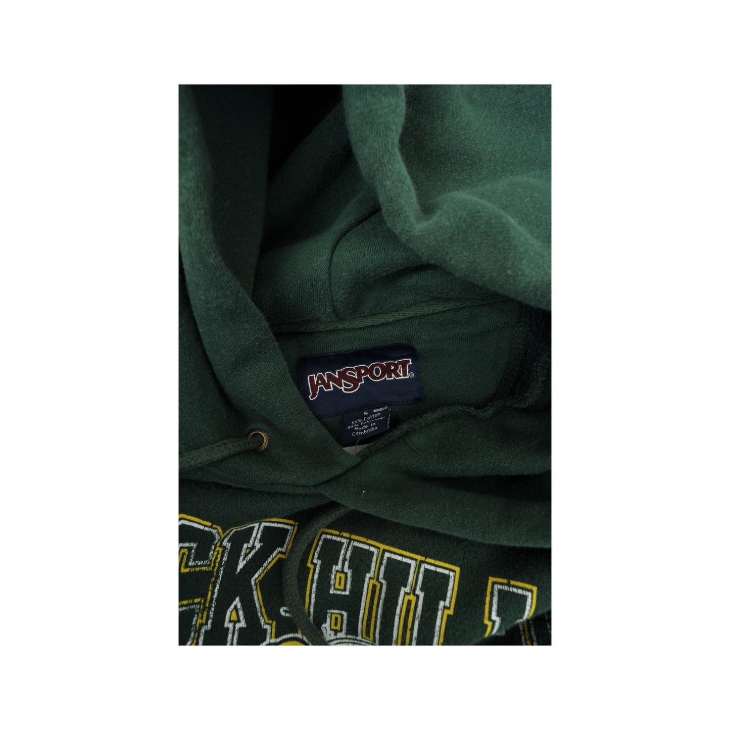 Vintage Black Hills State University Jansport Sweatshirt Hoodie Green Small