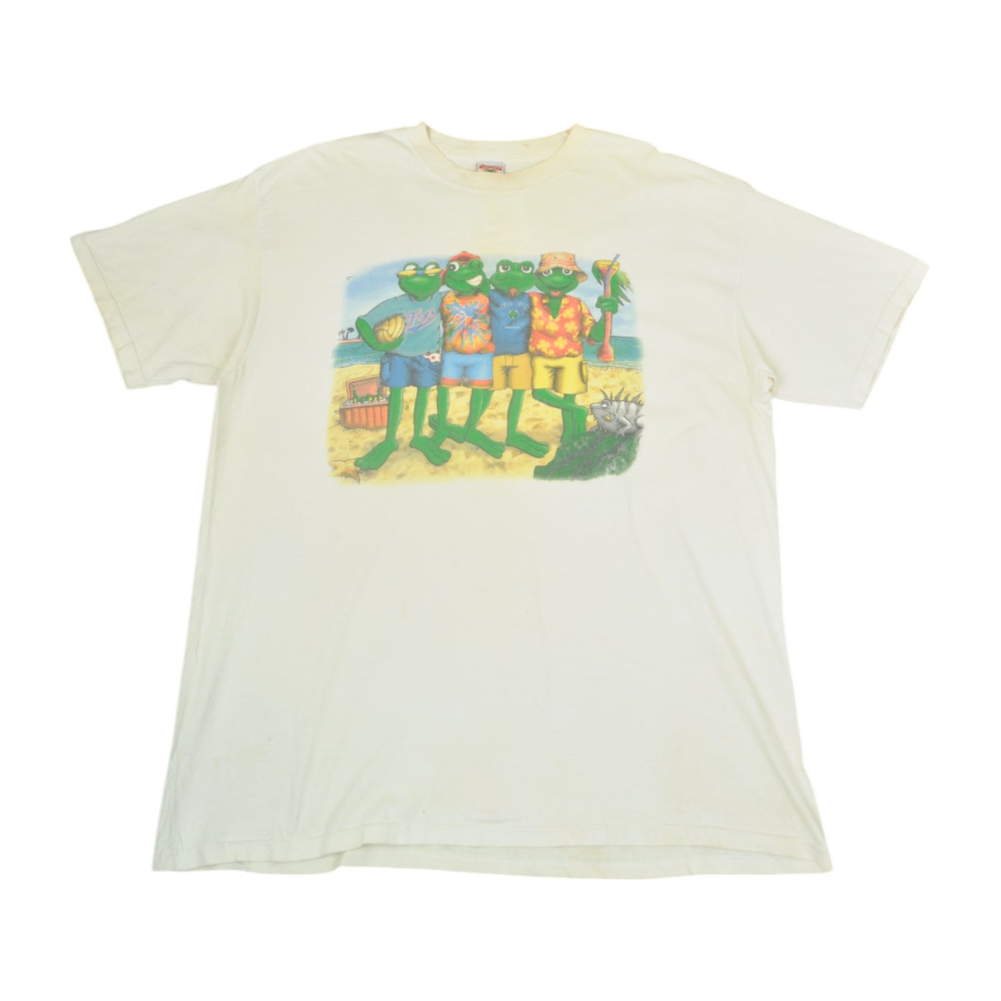 Vintage Senior Frog T-Shirt Beige XXL