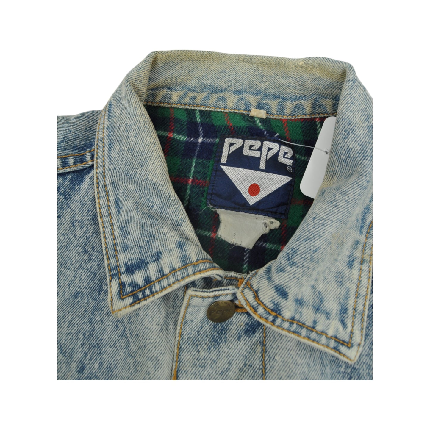 Vintage 80's Pepe Jeans Denim Jacket Blue Denim Large