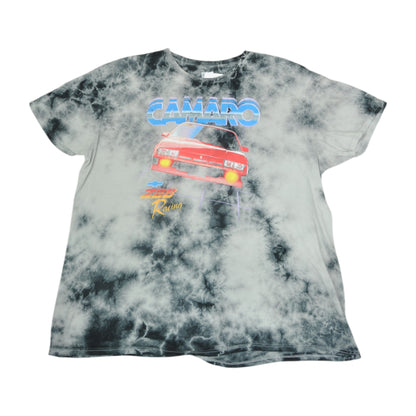 Vintage Nascar Camaro T-Shirt Tie Dye Grey XXL