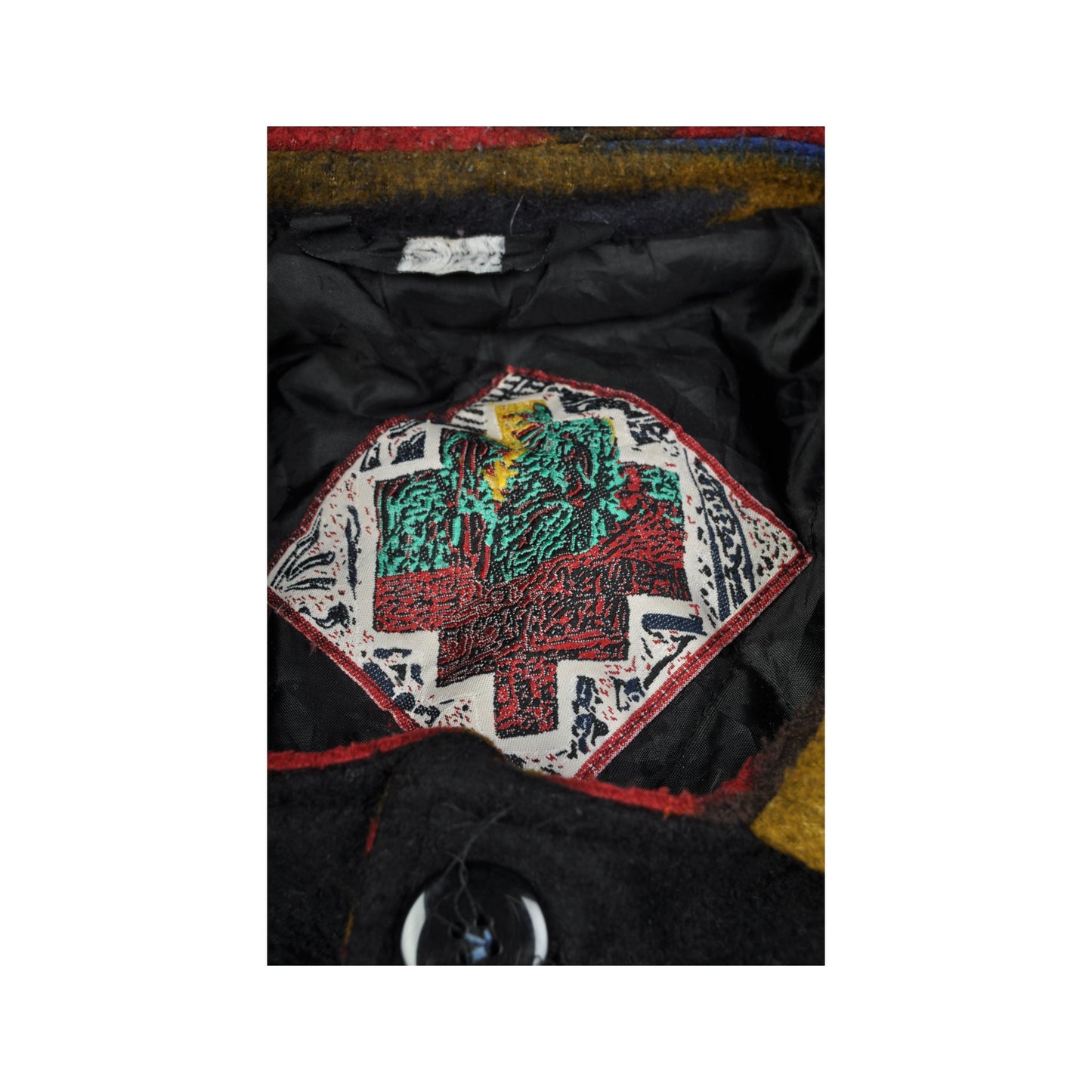 Vintage Fleece Jacket Aztec Pattern Multi XXL