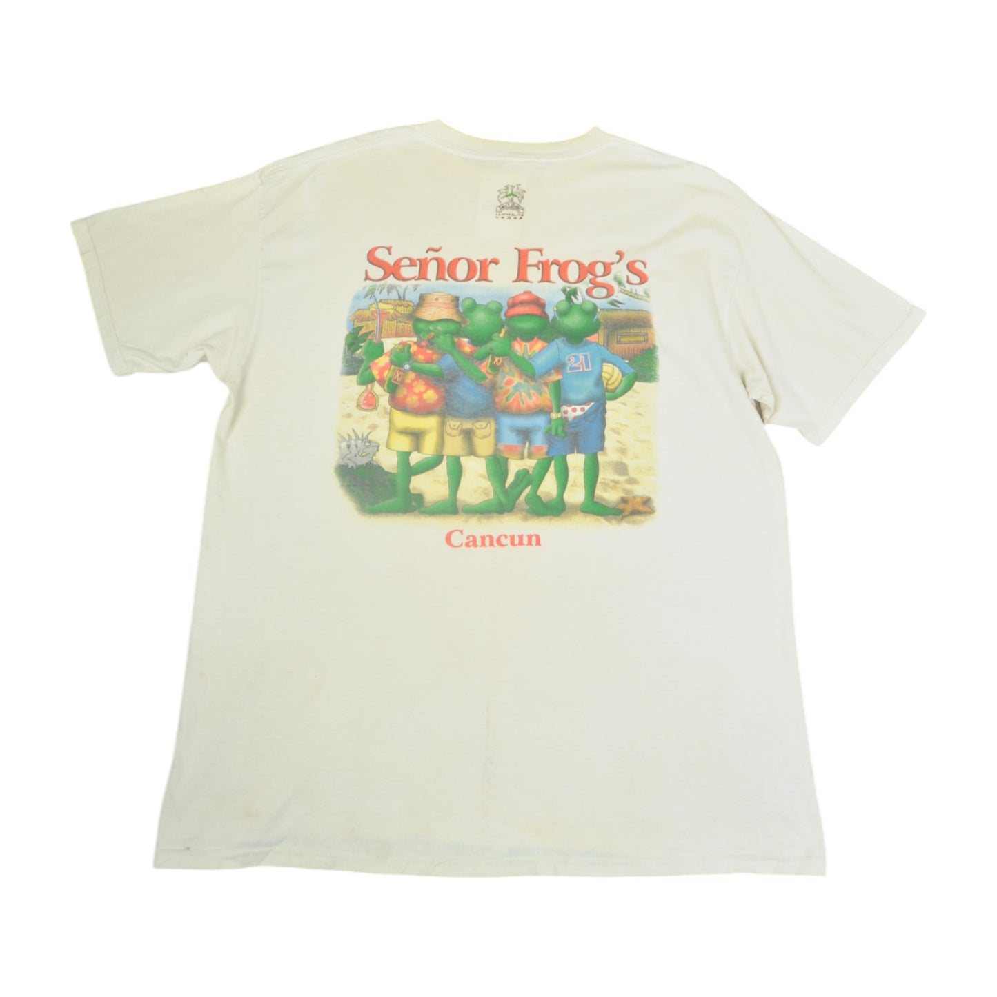 Vintage Senior Frog T-Shirt Beige XXL