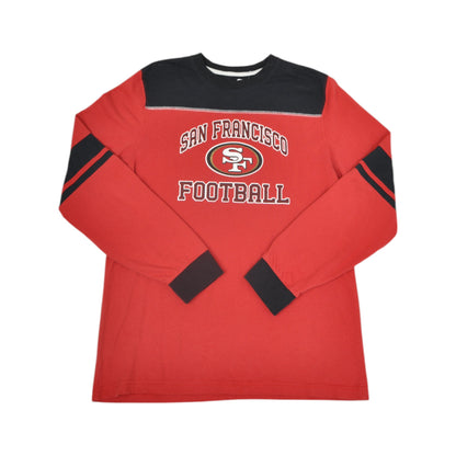 Vintage NFL San Francisco T-Shirt Long Sleeve Red Medium