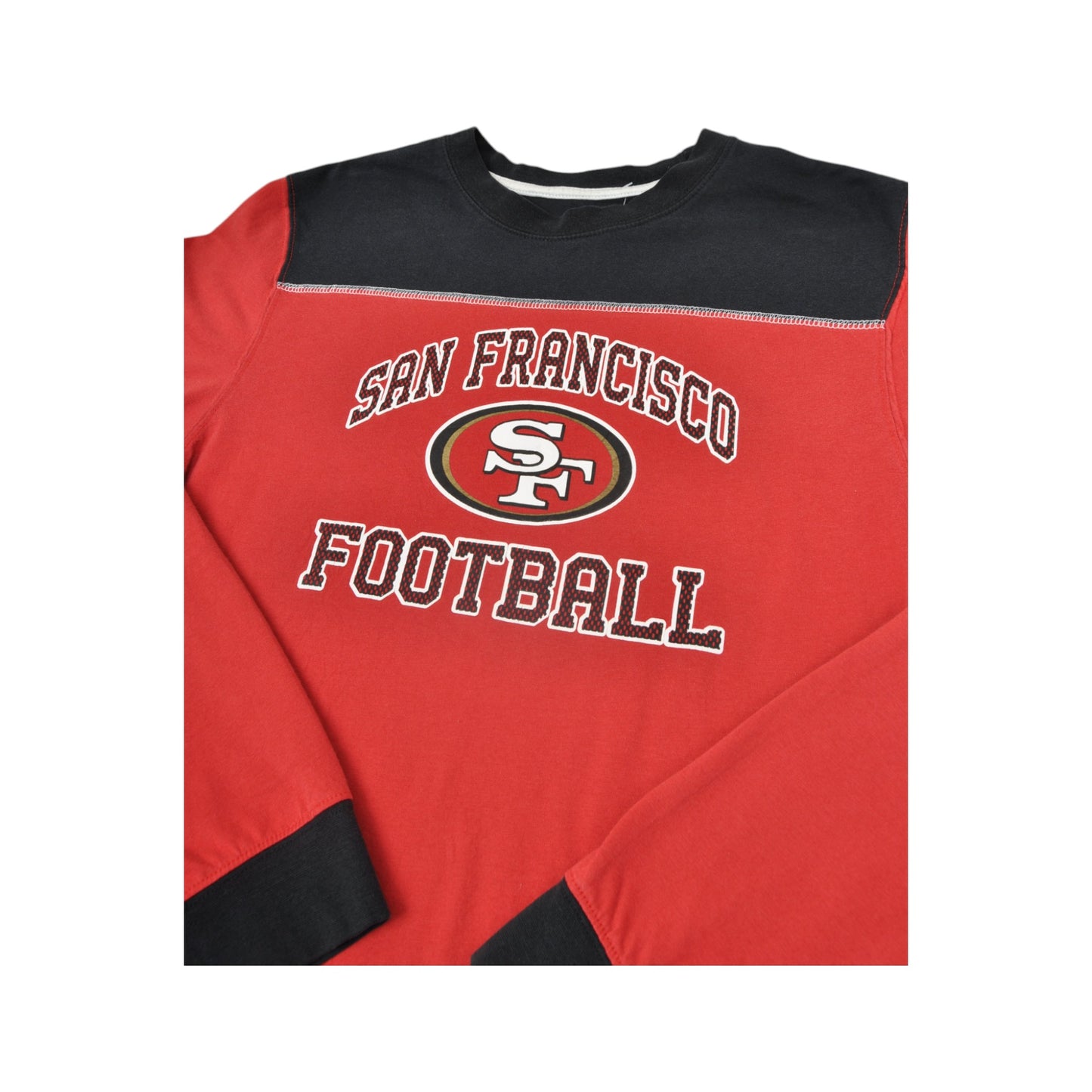 Vintage NFL San Francisco T-Shirt Long Sleeve Red Medium