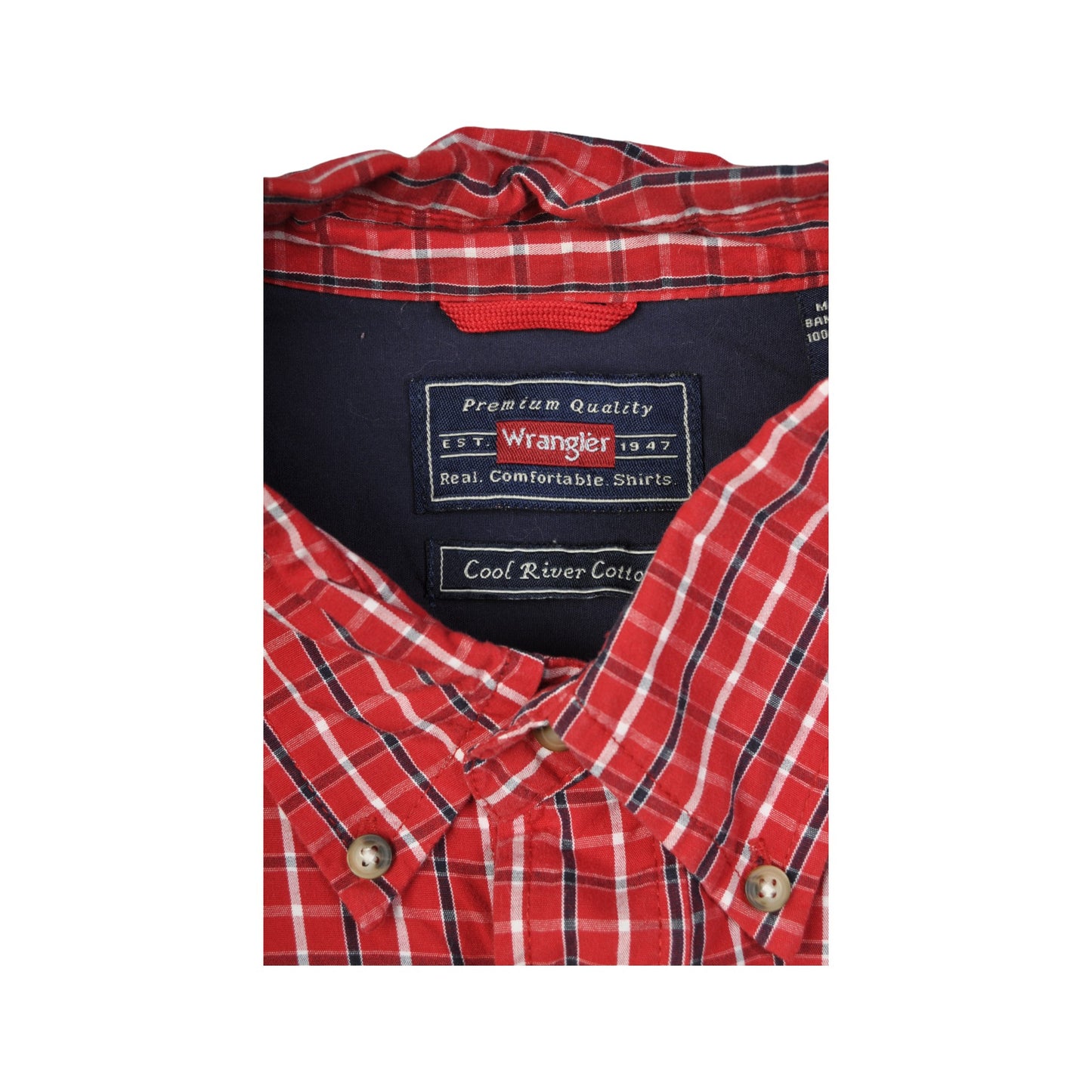 Vintage Shirt Wrangler Short Sleeve Red XXXL