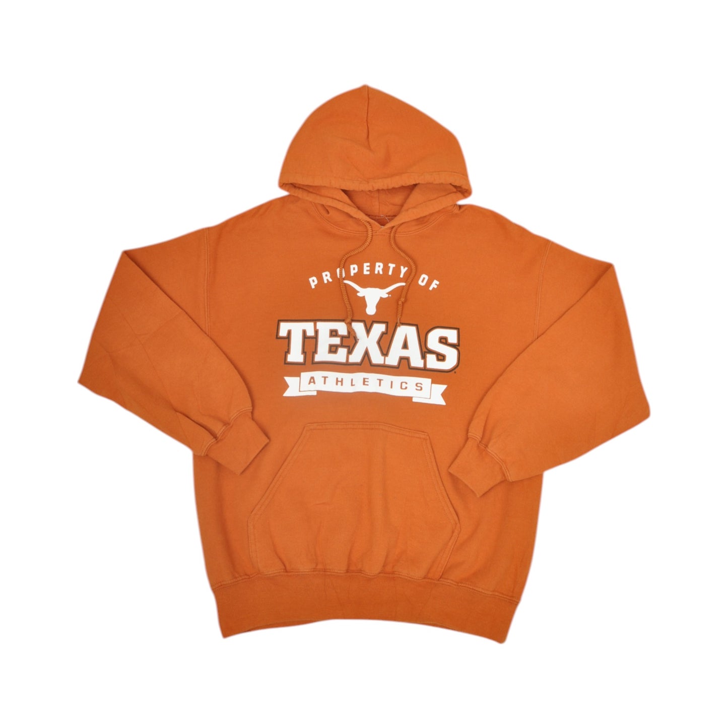 Vintage Property of Texas Sweatshirt Hoodie Orange Medium