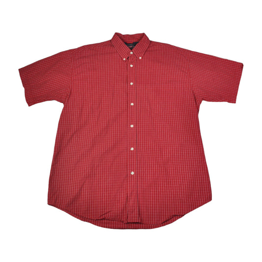 Vintage Shirt Wrangler Short Sleeve Red Large