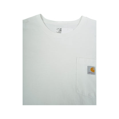 Vintage Carhartt Pocket T-Shirt White XXL