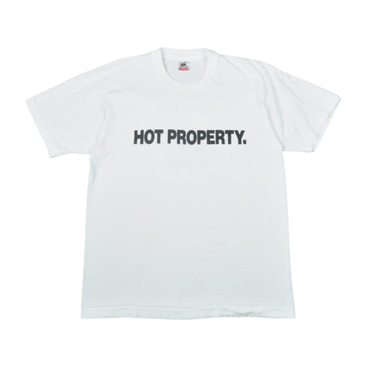 Vintage Hot Property Single Stitch T-Shirt White Ladies Large