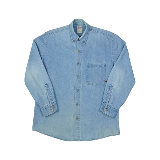 Vintage Dickies Denim Shirt Blue Medium