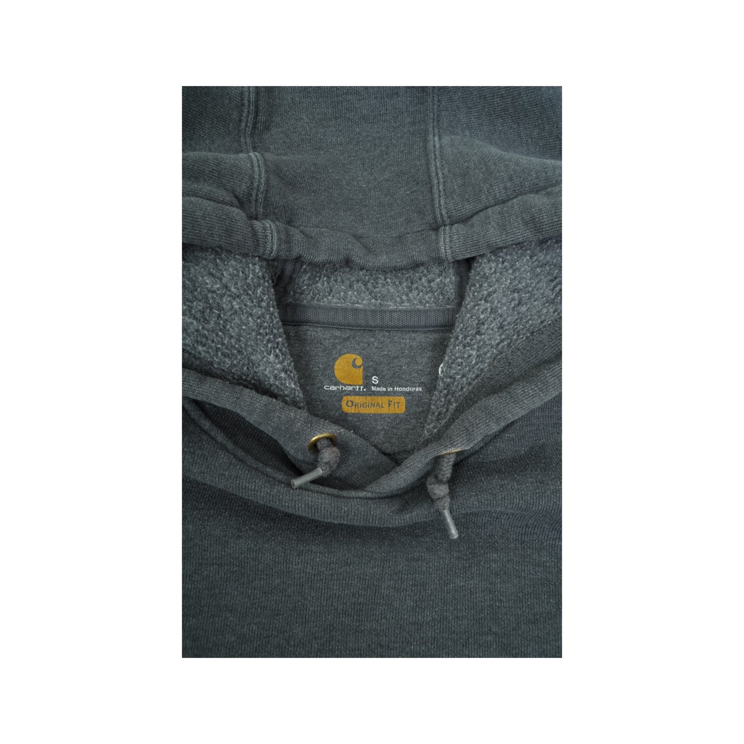 Vintage Carhartt Sweatshirt Hoodie Grey Small