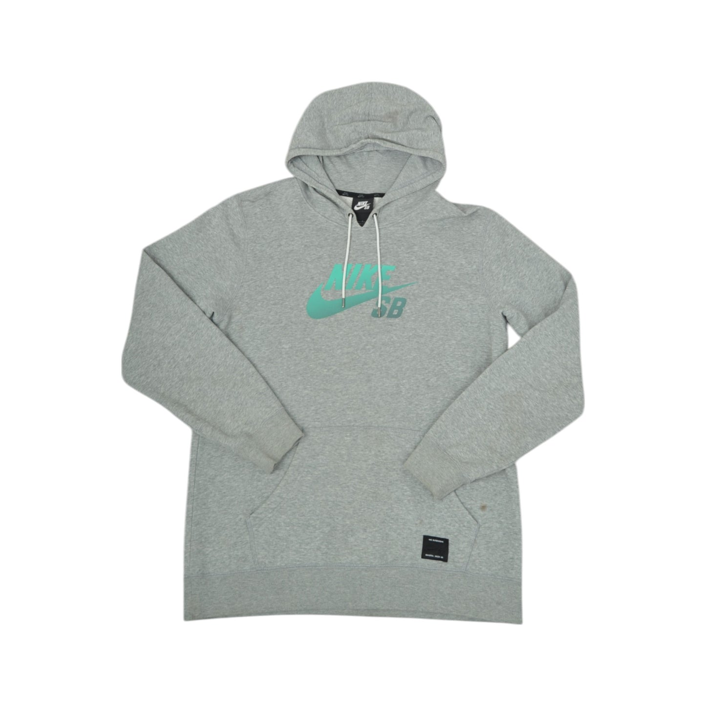 Vintage Nike SB Sweatshirt Hoodie Grey Small