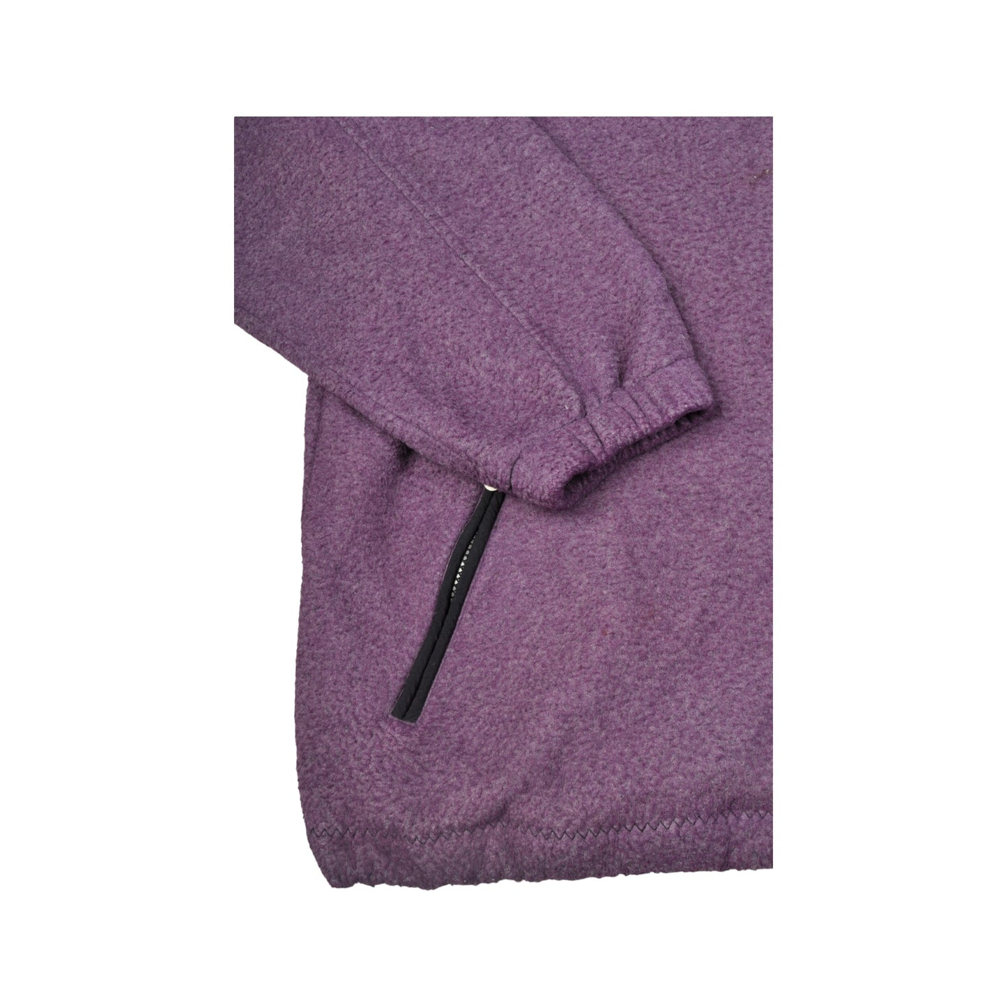 Vintage Fleece 1/4 Zip Block Colour Purple XL