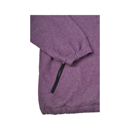 Vintage Fleece 1/4 Zip Block Colour Purple XL