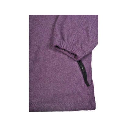 Vintage Fleece 1/4 Zip Block Colour Purple XL