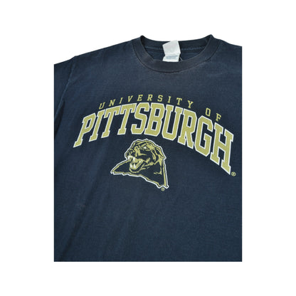 Vintage University Pittsburgh T-Shirt Blue Medium