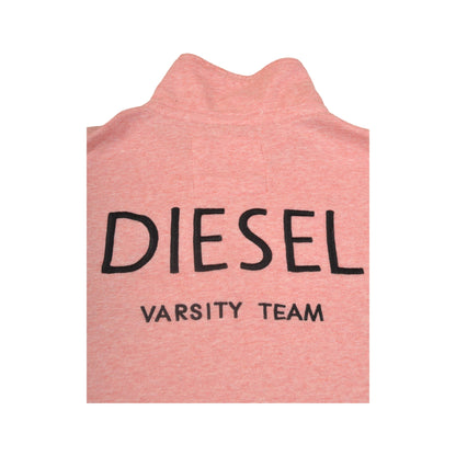 Vintage Diesel 1/4 Zip Sweatshirt Pink Ladies Medium