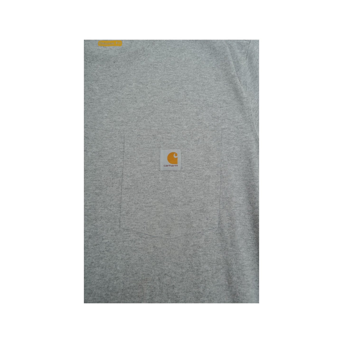 Vintage Carhartt Pocket T-Shirt Grey Ladies Medium