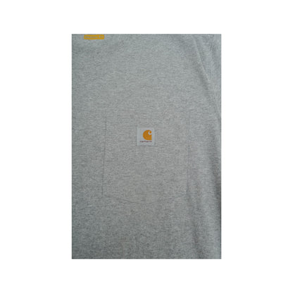 Vintage Carhartt Pocket T-Shirt Grey Ladies Medium