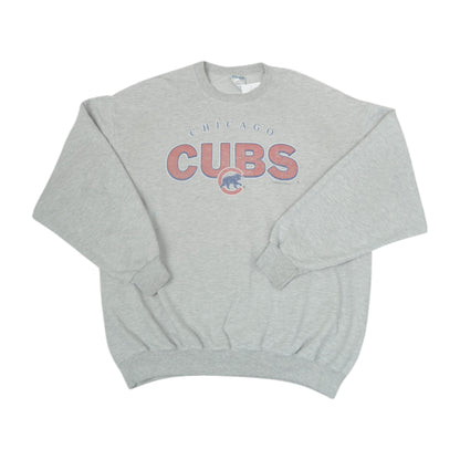 Vintage Chicago Cubs Sweatshirt Grey XL