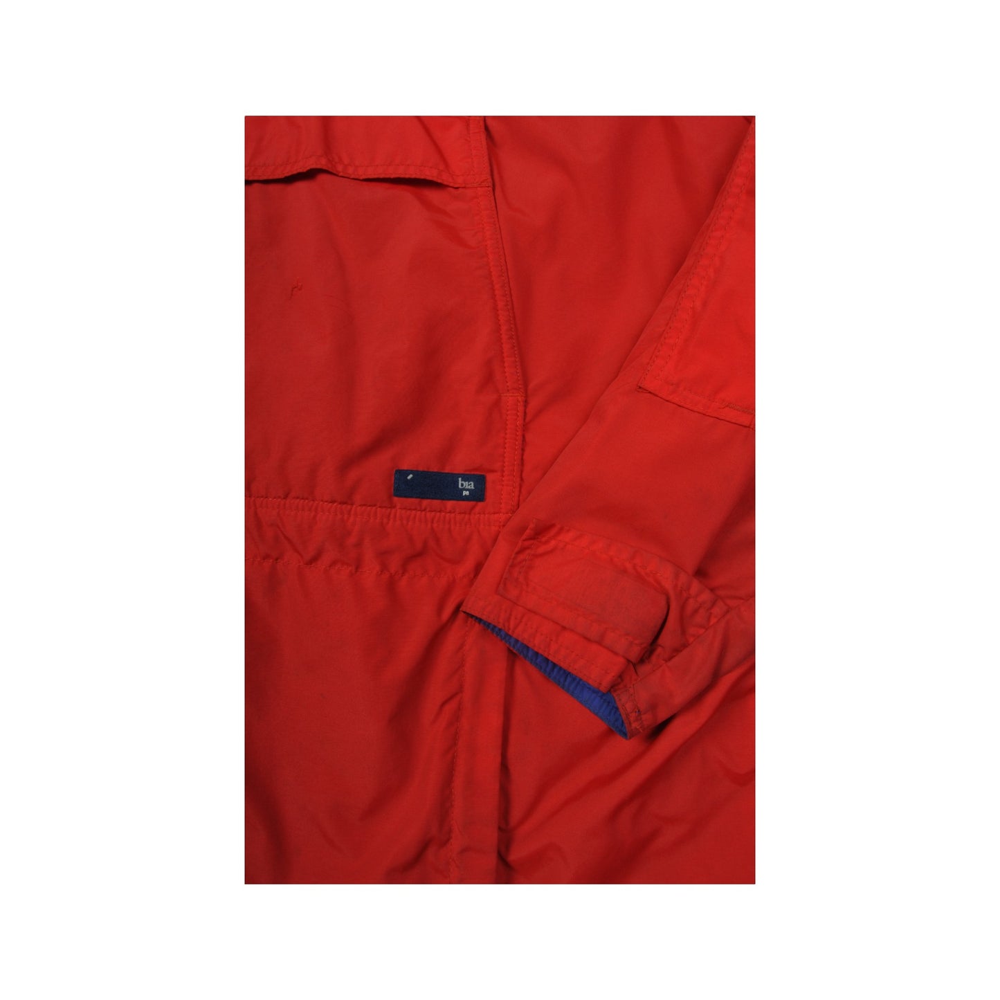 Vintage Columbia 1/4 Zip Windbreaker Jacke Rot XL