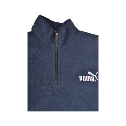 Vintage Fleece 1/4 Zip Puma Navy Small