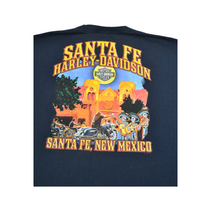 Vintage Harley-Davidson Santa Fe New Mexico T-Shirt Navy XXL