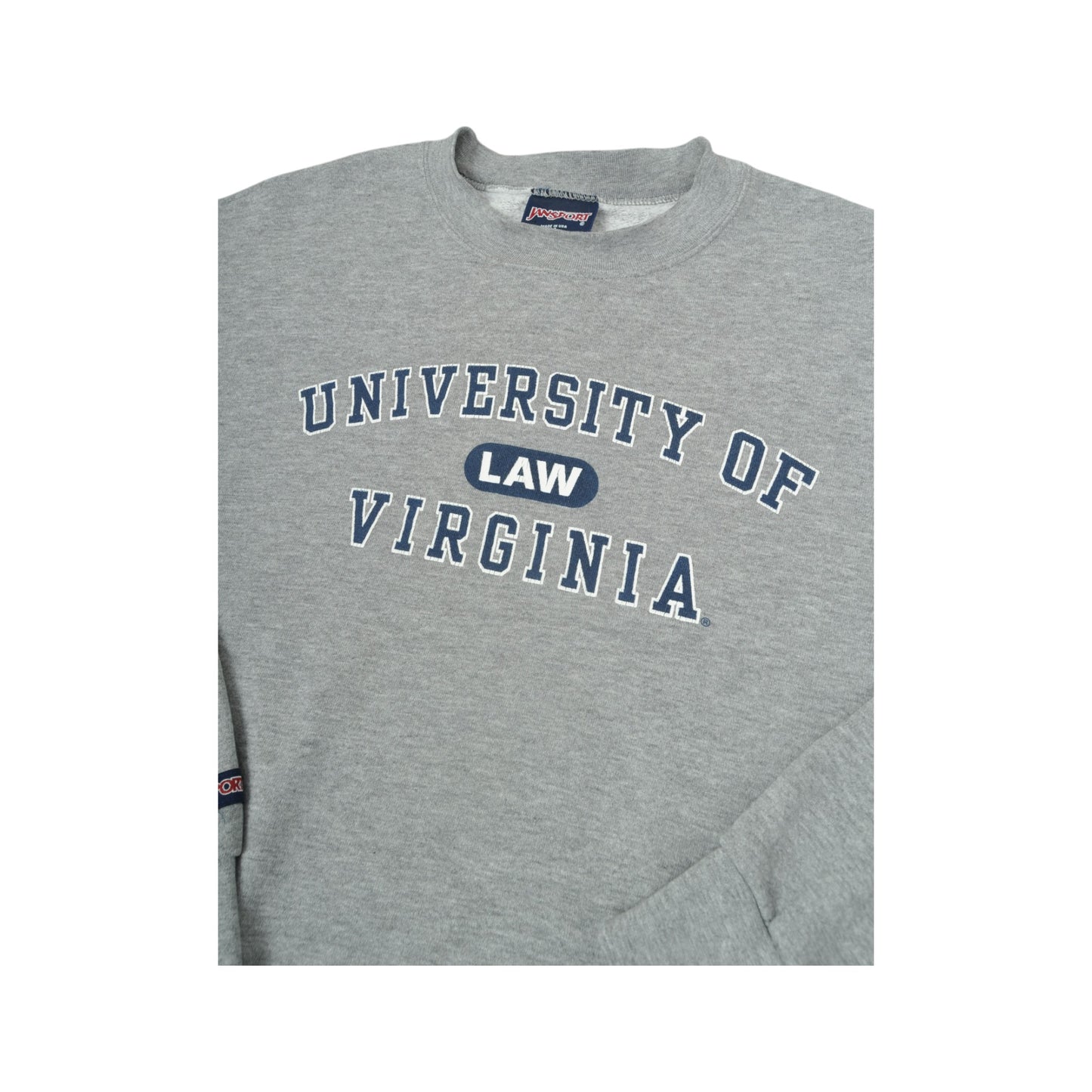 Vintage University of Law Virginia Sweatshirt Jansport Grey Medium