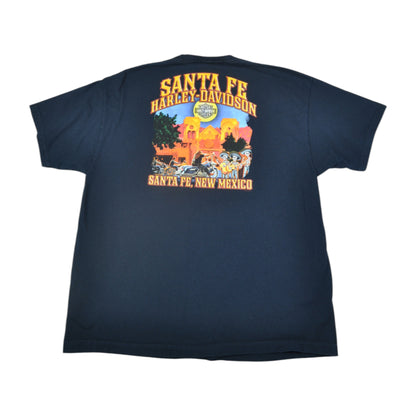 Vintage Harley-Davidson Santa Fe New Mexico T-Shirt Navy XXL