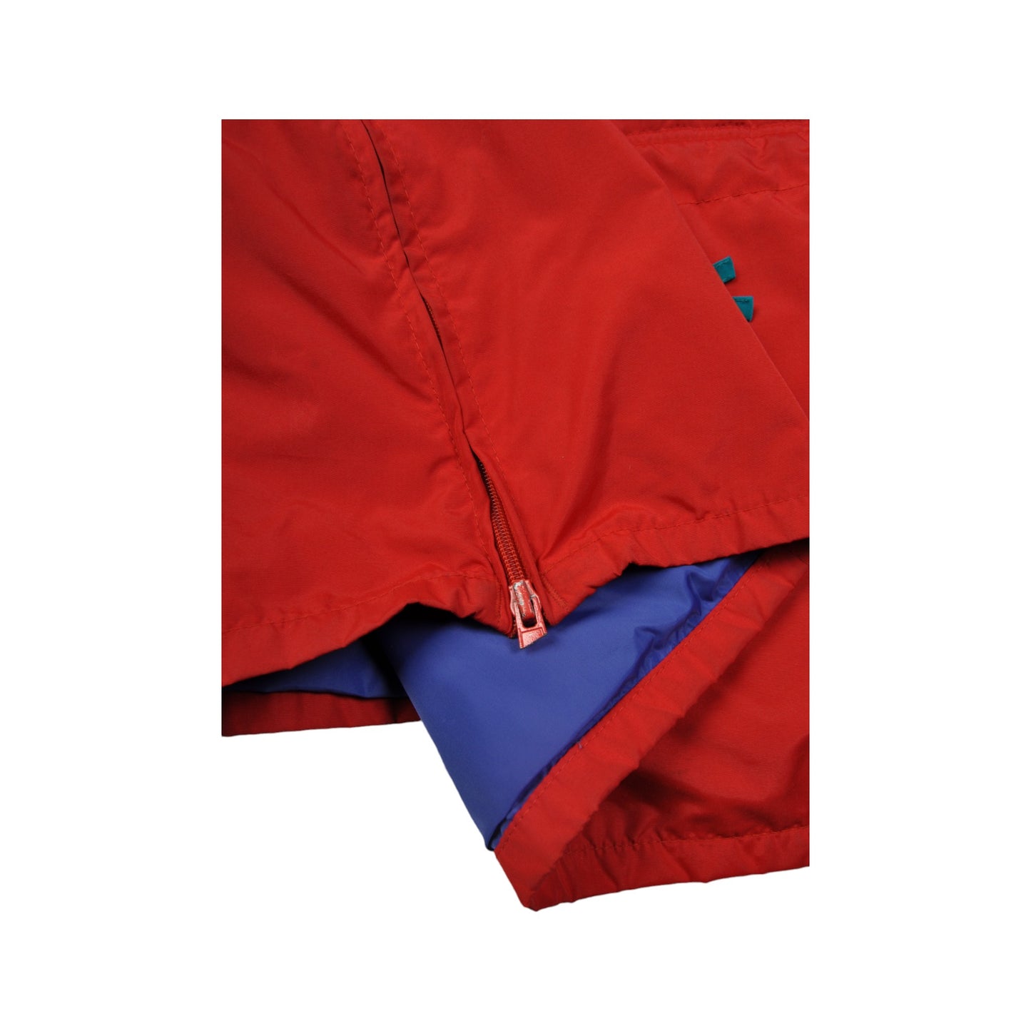 Vintage Columbia 1/4 Zip Windbreaker Jacket Red XL