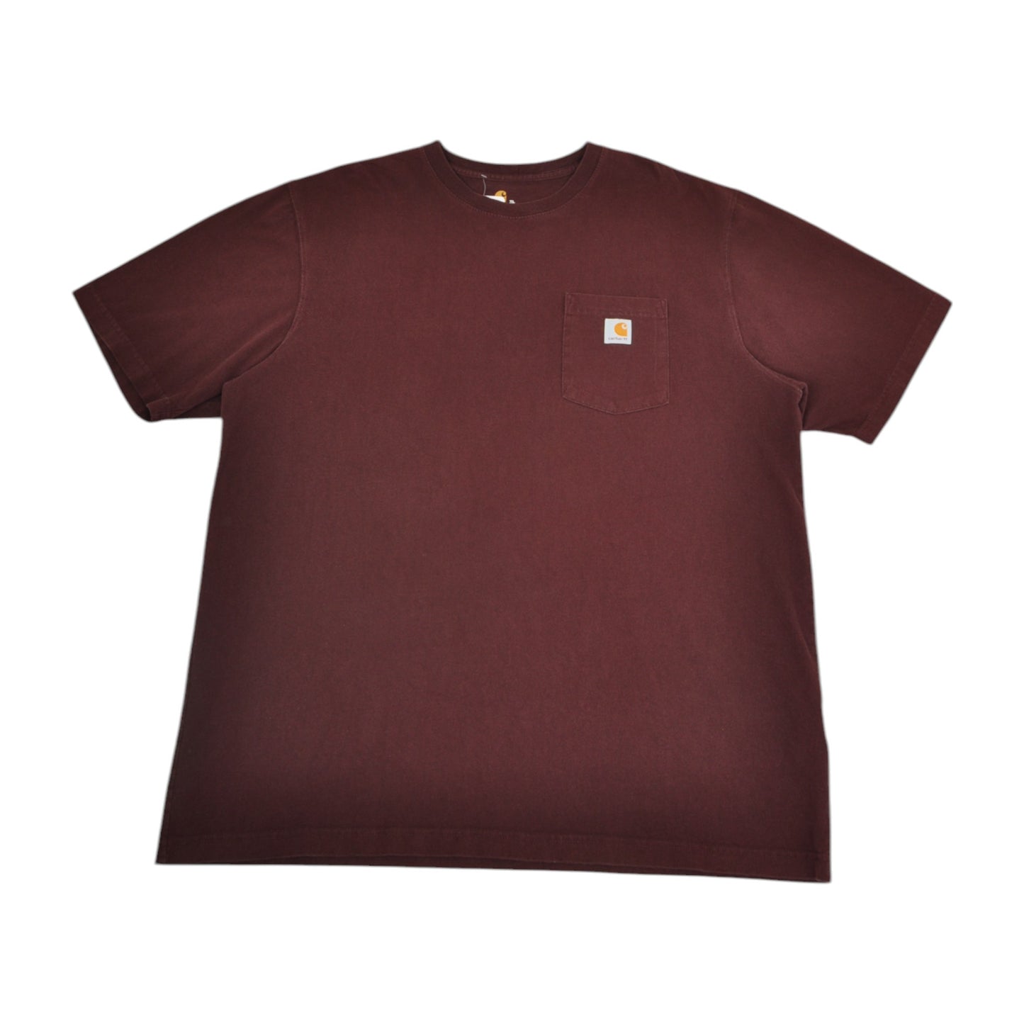 Vintage Carhartt Pocket T-Shirt Burgundy XXL