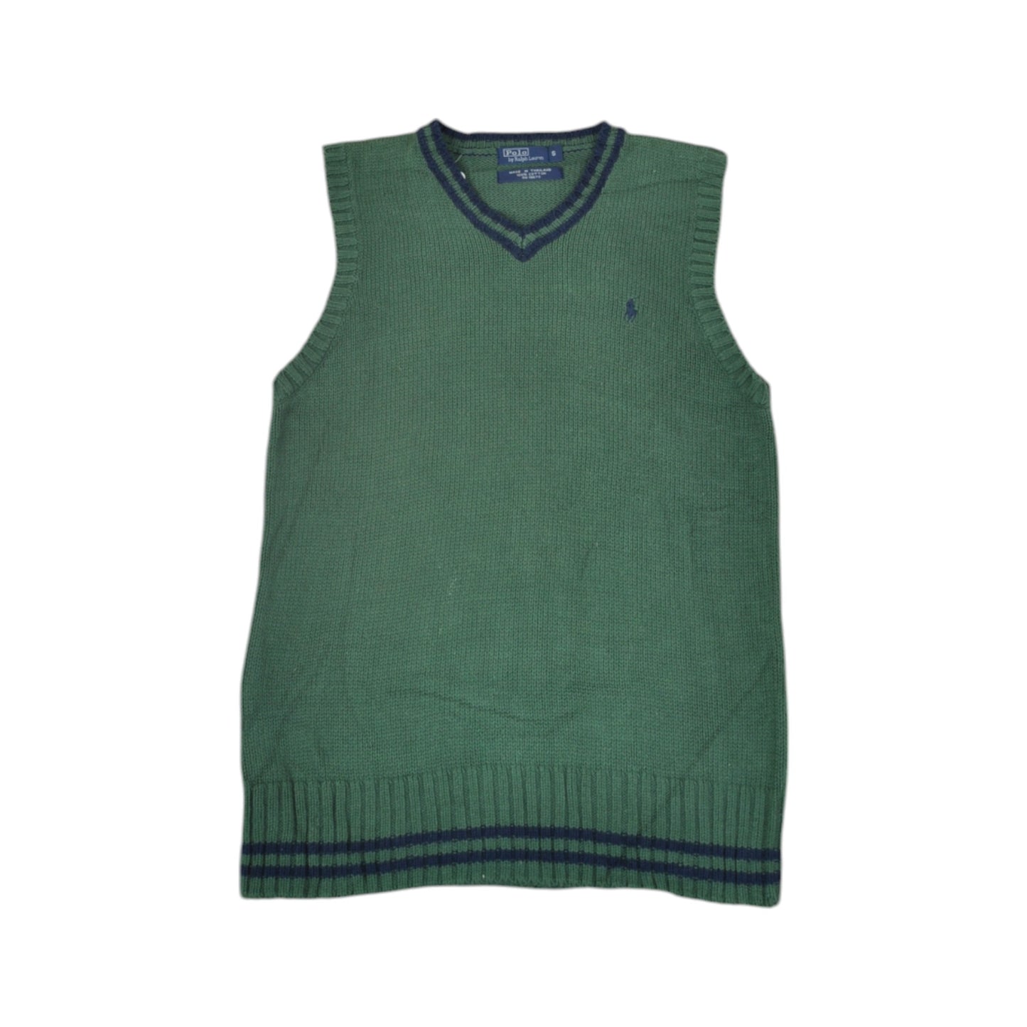 Vintage Polo Ralph Lauren Knitwear Sweatshirt Vest Green XS