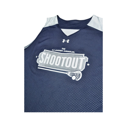 Vintage Under Armour Reversible Shootout Vest Jersey Blue XL