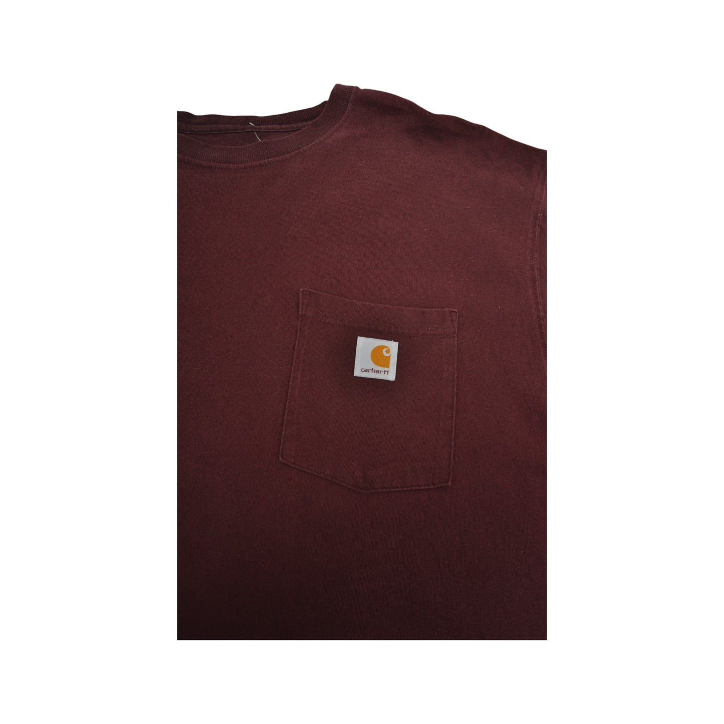 Vintage Carhartt Pocket T-Shirt Burgundy XL