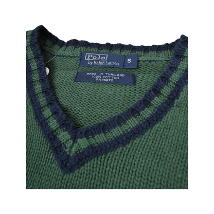 Vintage Polo Ralph Lauren Knitwear Sweatshirt Vest Green XS