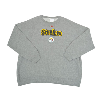 Vintage NFL Steelers Sweatshirt Grey XL