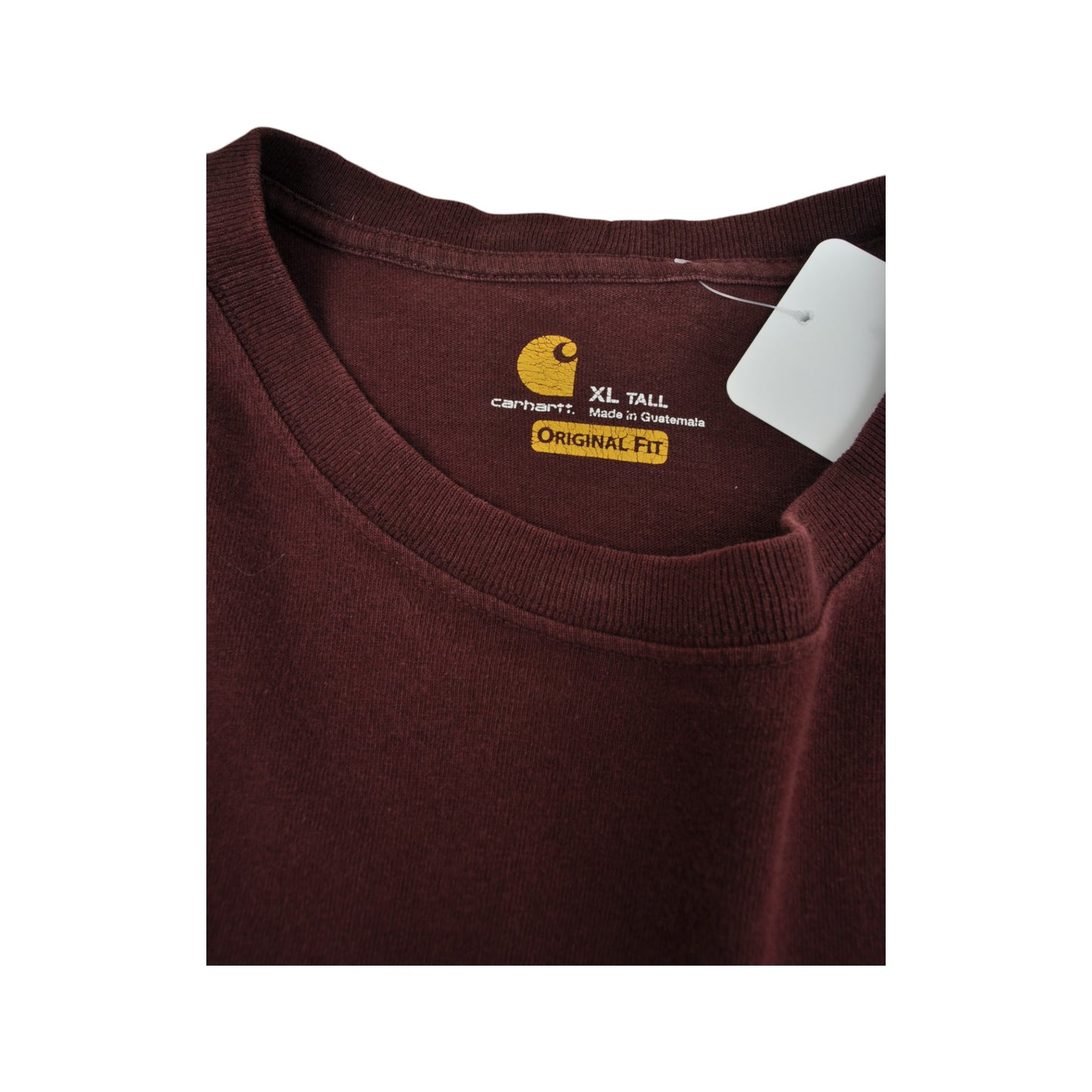 Vintage Carhartt Pocket T-Shirt Burgundy XL