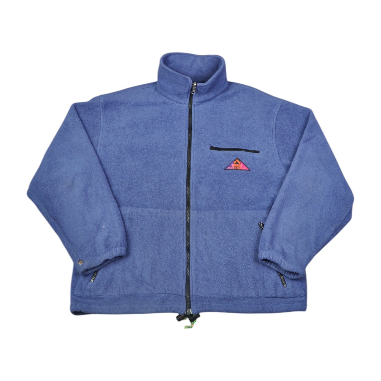 Vintage Aesse Polarlite Fleece Jacket Block Colour Blue Medium