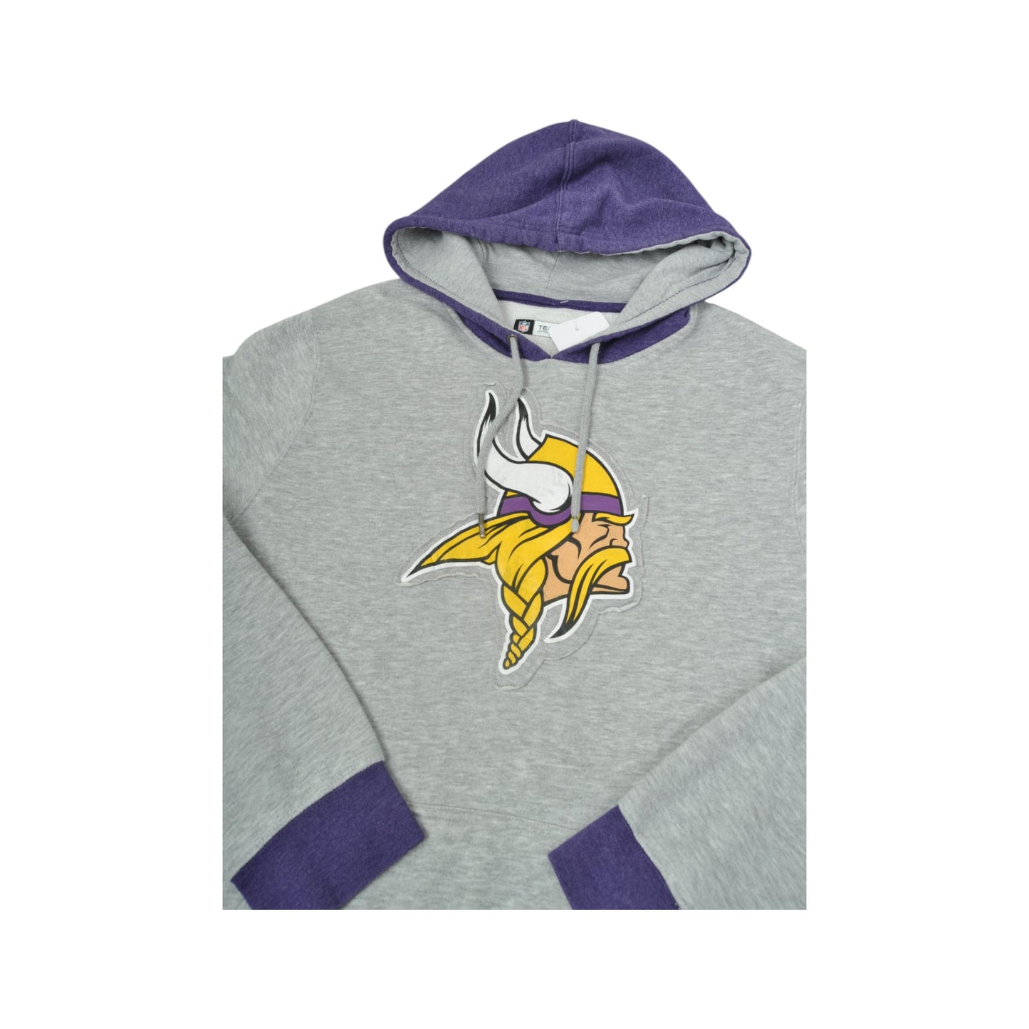 Vintage NFL Minnesota Vikings Sweatshirt Hoodie Grey Medium