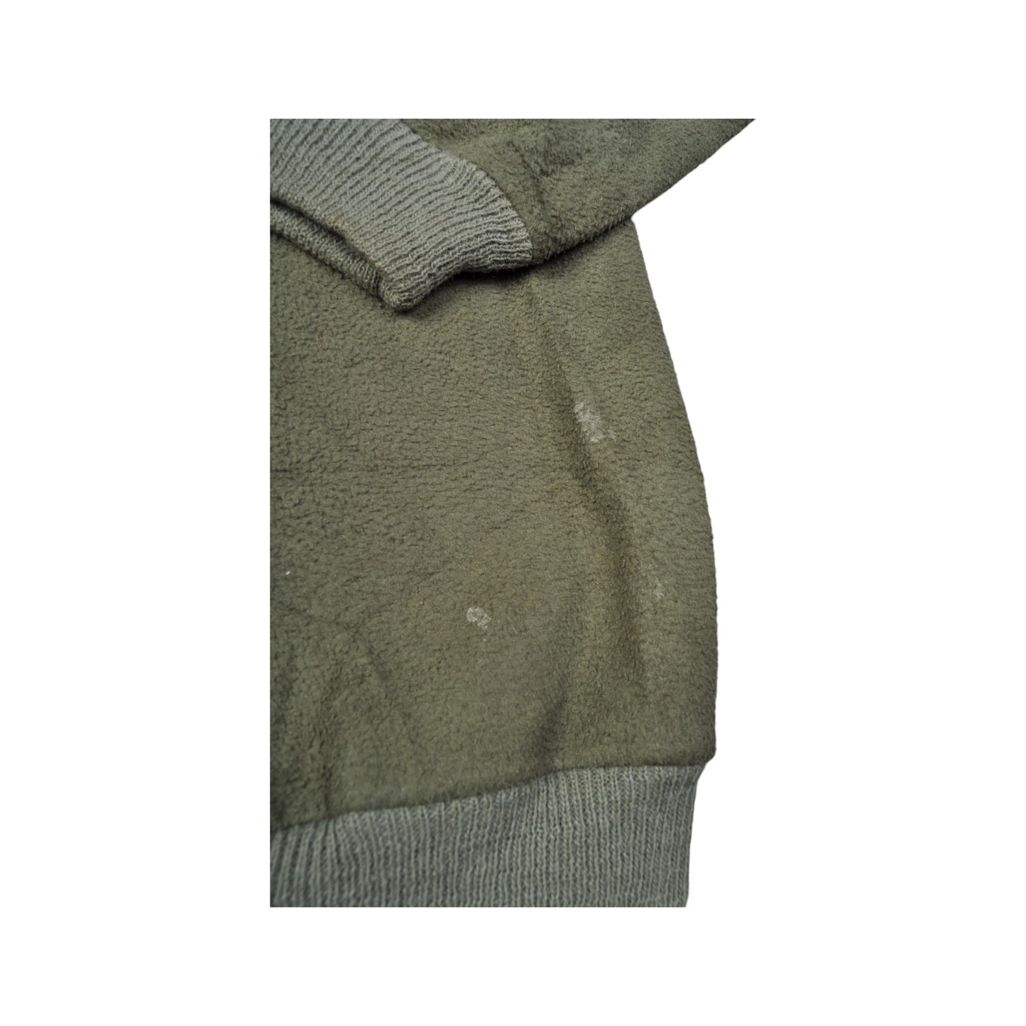 Vintage Polarlite Fleece 1/4 Zip Retro Pattern Khaki Large