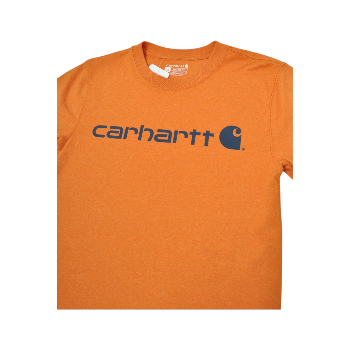 Vintage Carhartt Pocket T-Shirt Orange XS